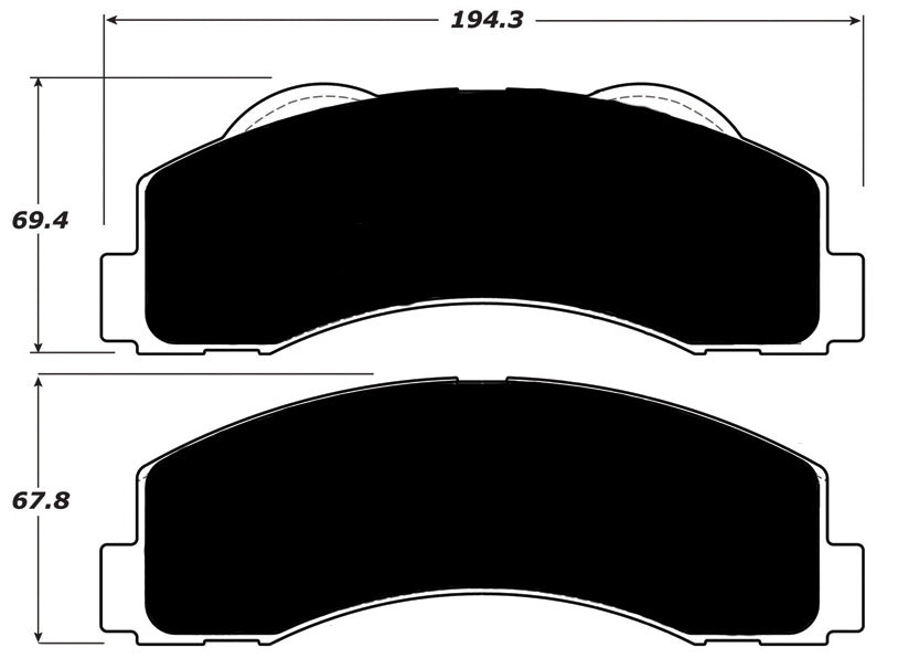 Porterfield Brake Pads for 2010 FORD F150 2WD