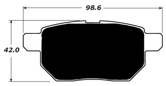 Porterfield Brake Pads for 2011 TOYOTA PRIUS Plug-In