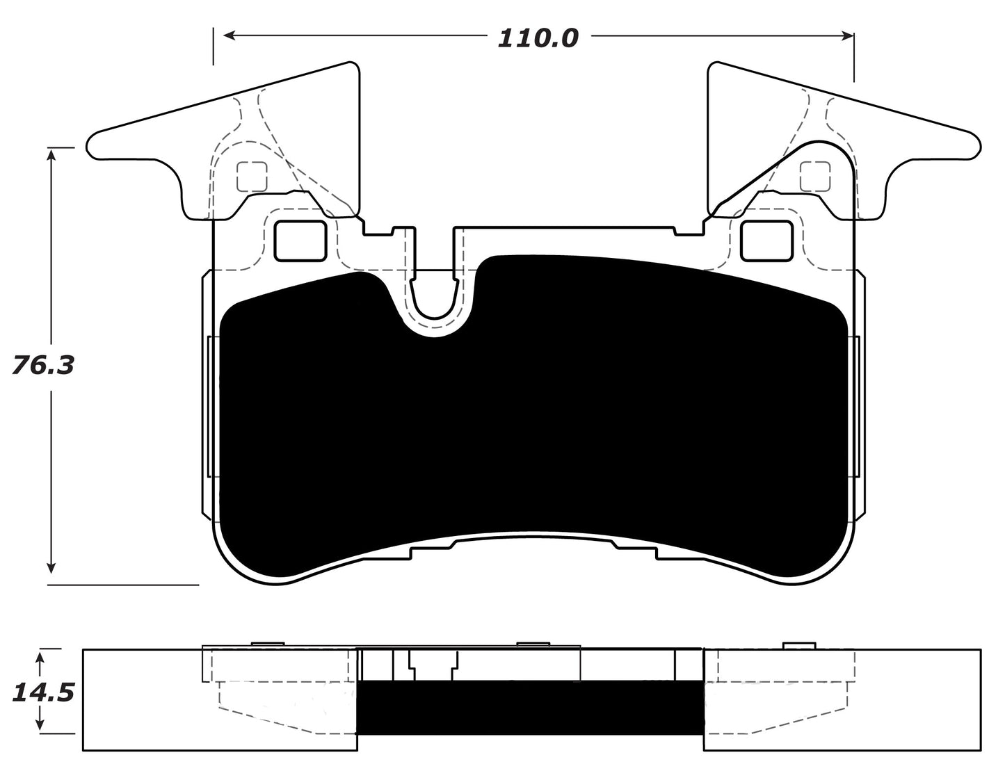 Porterfield Brake Pads for 2015 MERCEDES-BENZ CLS63 AMG - w/Iron Discs