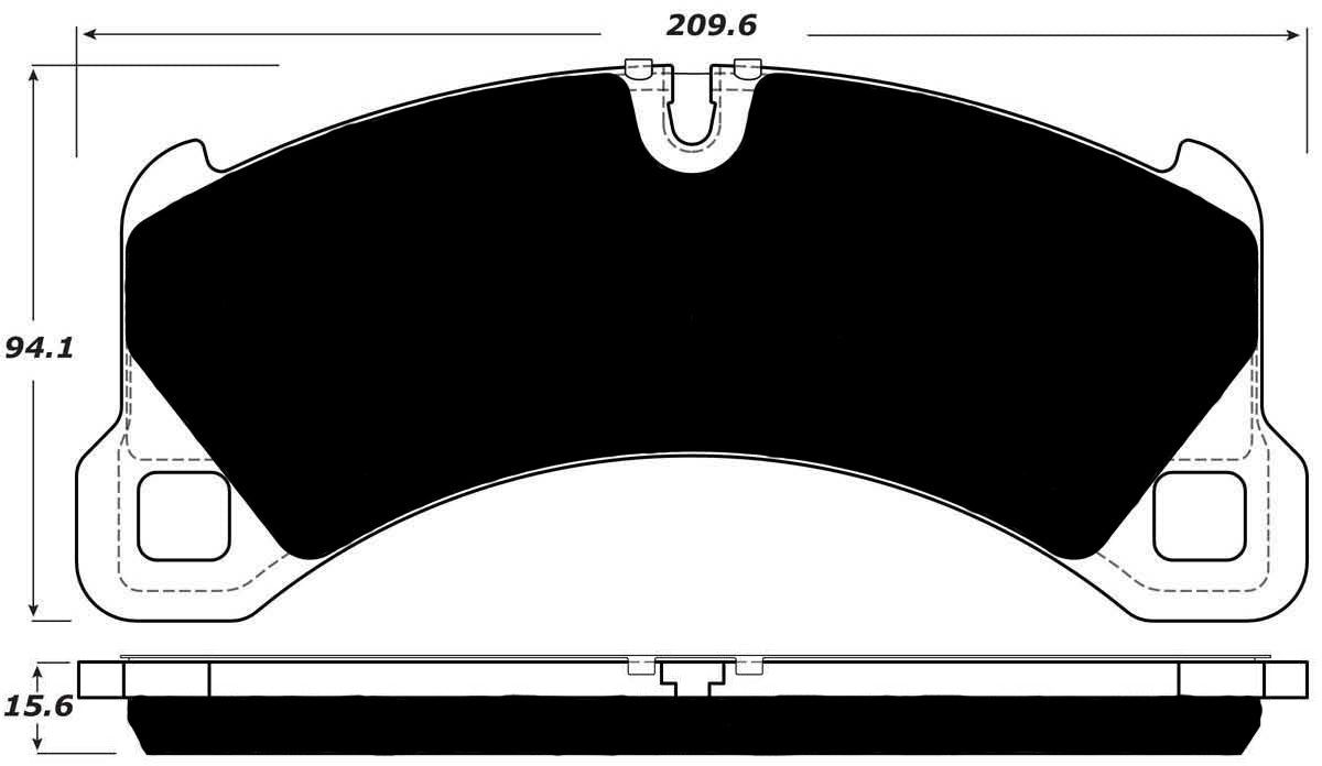 Porterfield Brake Pads for 2017 PORSCHE MACAN- S