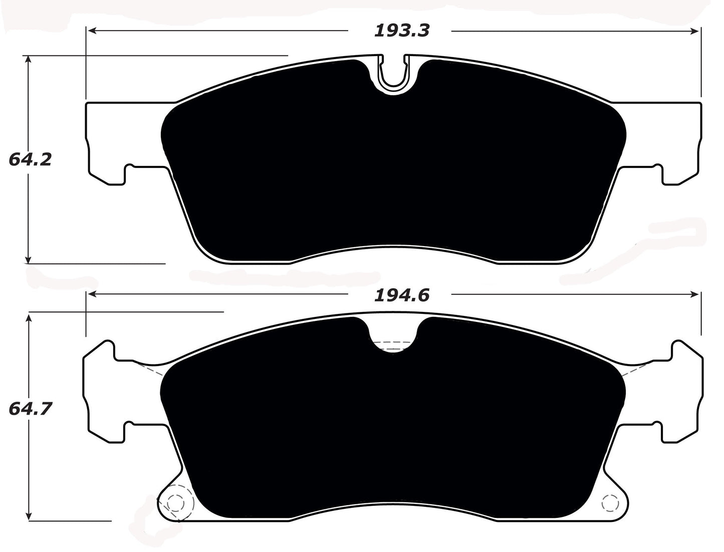 Porterfield Brake Pads for 2011 DODGE DURANGO