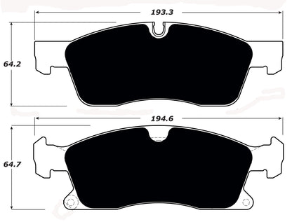 Porterfield Brake Pads for 2017 JEEP GRAND CHEROKEE - w/ 330mm Front Disc