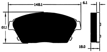 Porterfield Brake Pads for 2014 BUICK VERANO