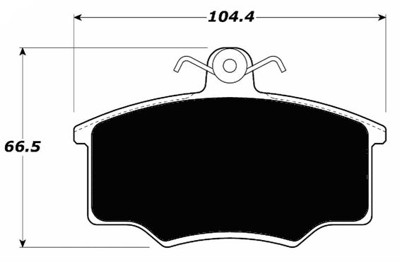 Porterfield Brake Pads for 1984 AUDI 4000