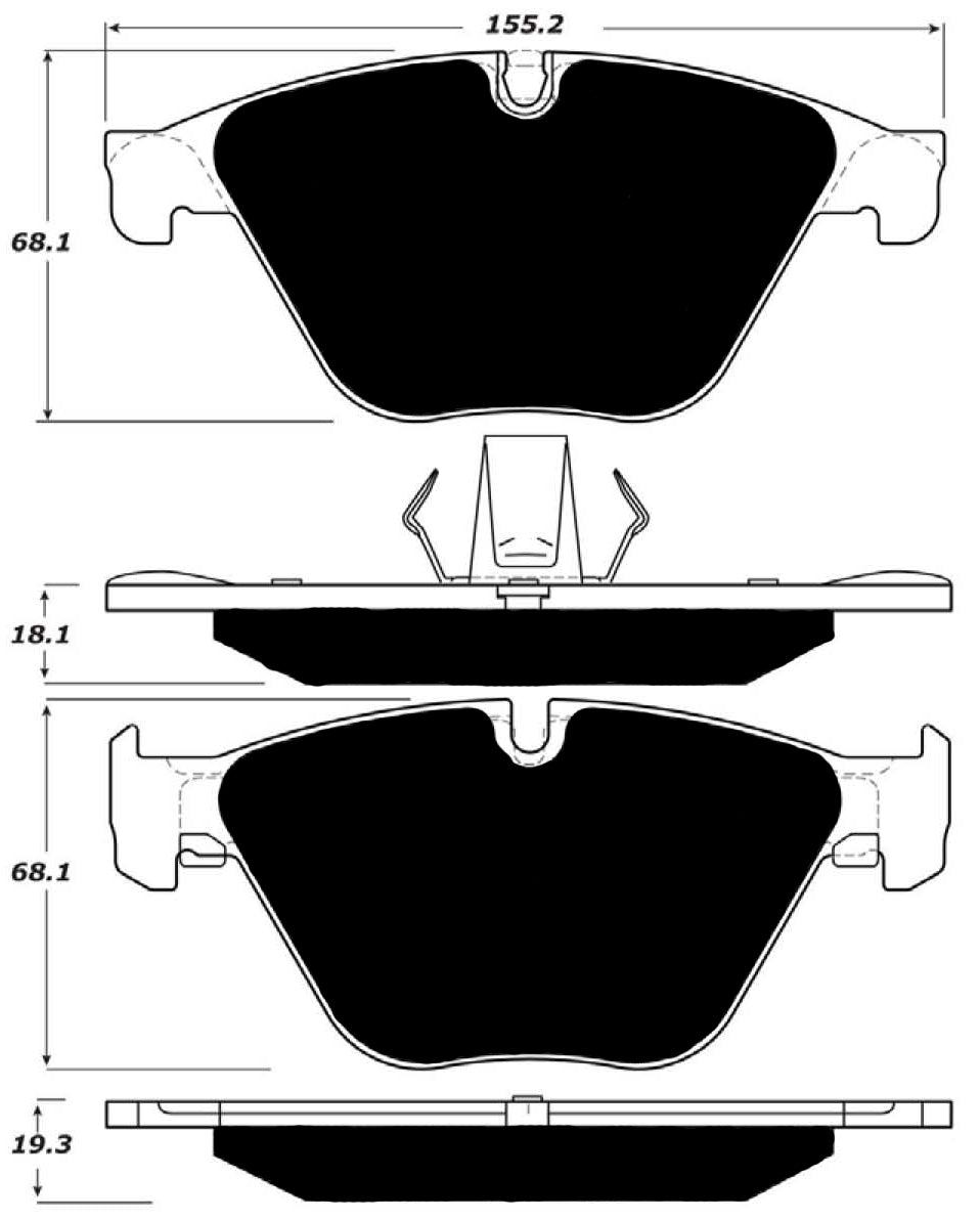 Porterfield Brake Pads for 2013 BMW ACTIVEHYBRID 5