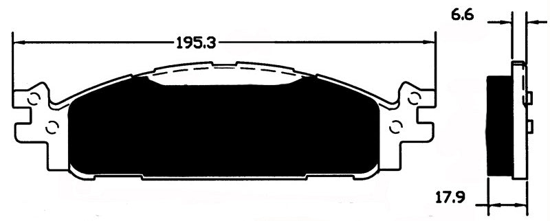 Porterfield Brake Pads for 2017 LINCOLN MKT
