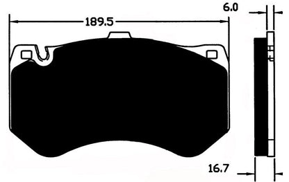 Porterfield Brake Pads for 2012 MERCEDES-BENZ SLS  w/Ceramic Discs