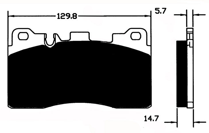 Porterfield Brake Pads for 2012 MERCEDES-BENZ SLS  w/Ceramic Discs