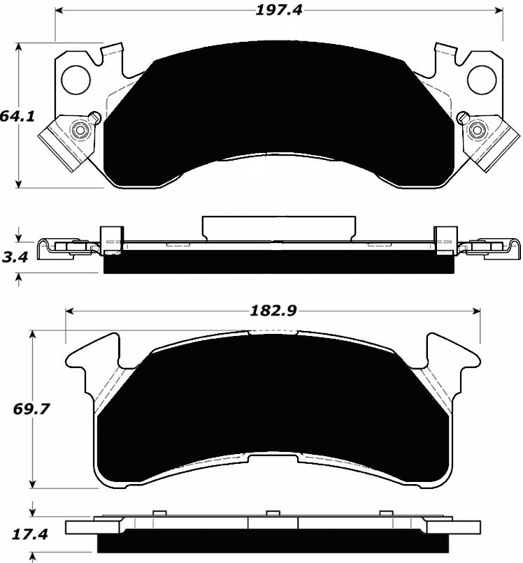 Porterfield Brake Pads for 1988 GMC SUBURBAN 2500 2WD