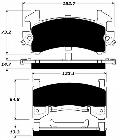 Porterfield Brake Pads for 1999 GMC SONOMA 2WD