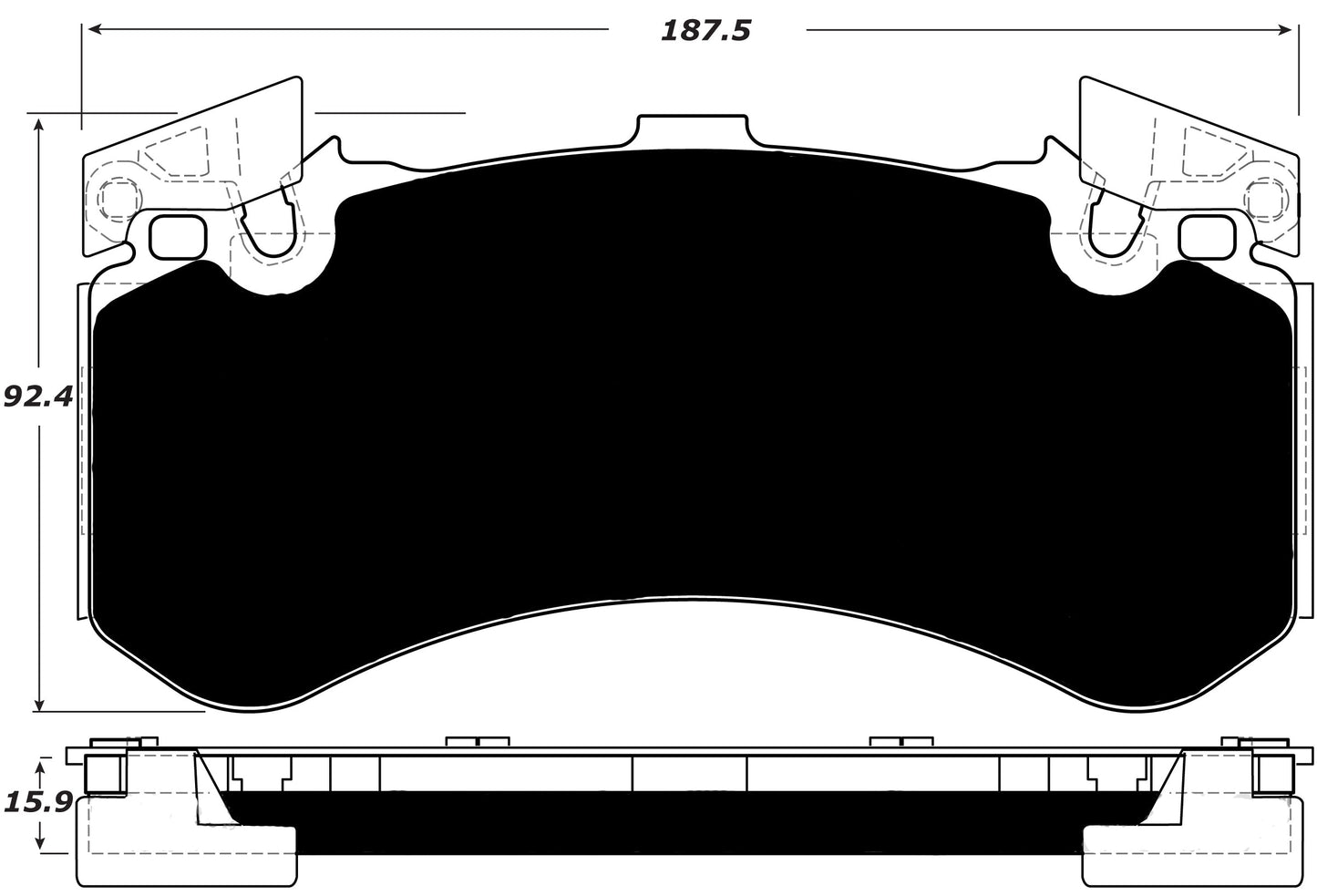 Porterfield Brake Pads for 2013 AUDI A8/A8 Quattro - Iron Discs w/400mm Front Discs