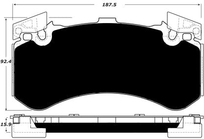 Porterfield Brake Pads for 2014 AUDI S6 - w/Iron Discs