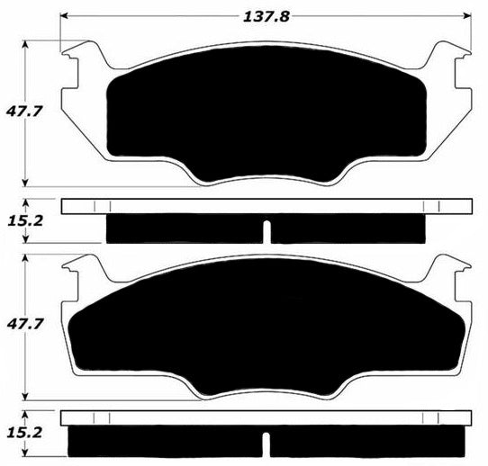 Porterfield Brake Pads for 1981 VOLKSWAGEN RABBIT Pickup