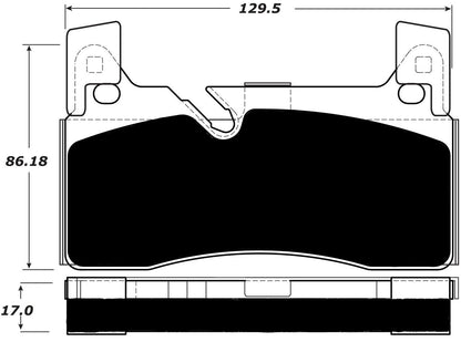 Porterfield Brake Pads for 2011 MERCEDES-BENZ SLS w/Iron Discs