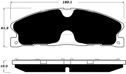Porterfield Brake Pads for 2018 FORD FLEX w/Heavy Duty Brakes