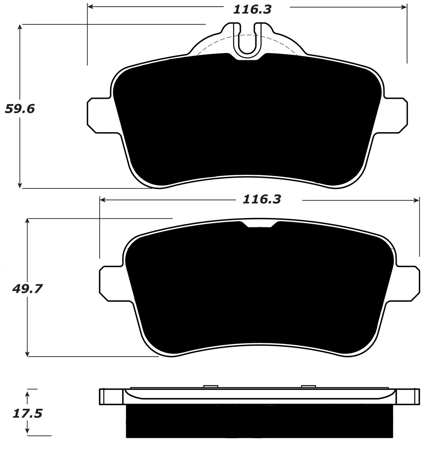 Porterfield Brake Pads for 2016 MERCEDES-BENZ GLE 450 - W/390mm Front Discs