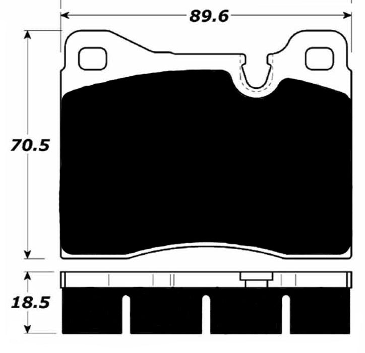 Porterfield Brake Pads for 1987 BMW M5 - w/Iron Discs