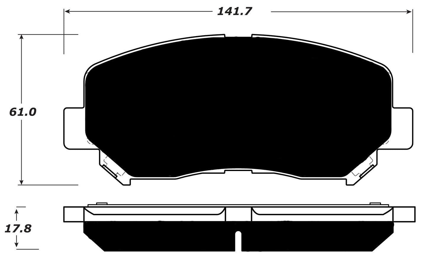 Porterfield Brake Pads for 2012 JEEP CHEROKEE 4 Cyl Single Piston Frt Cal