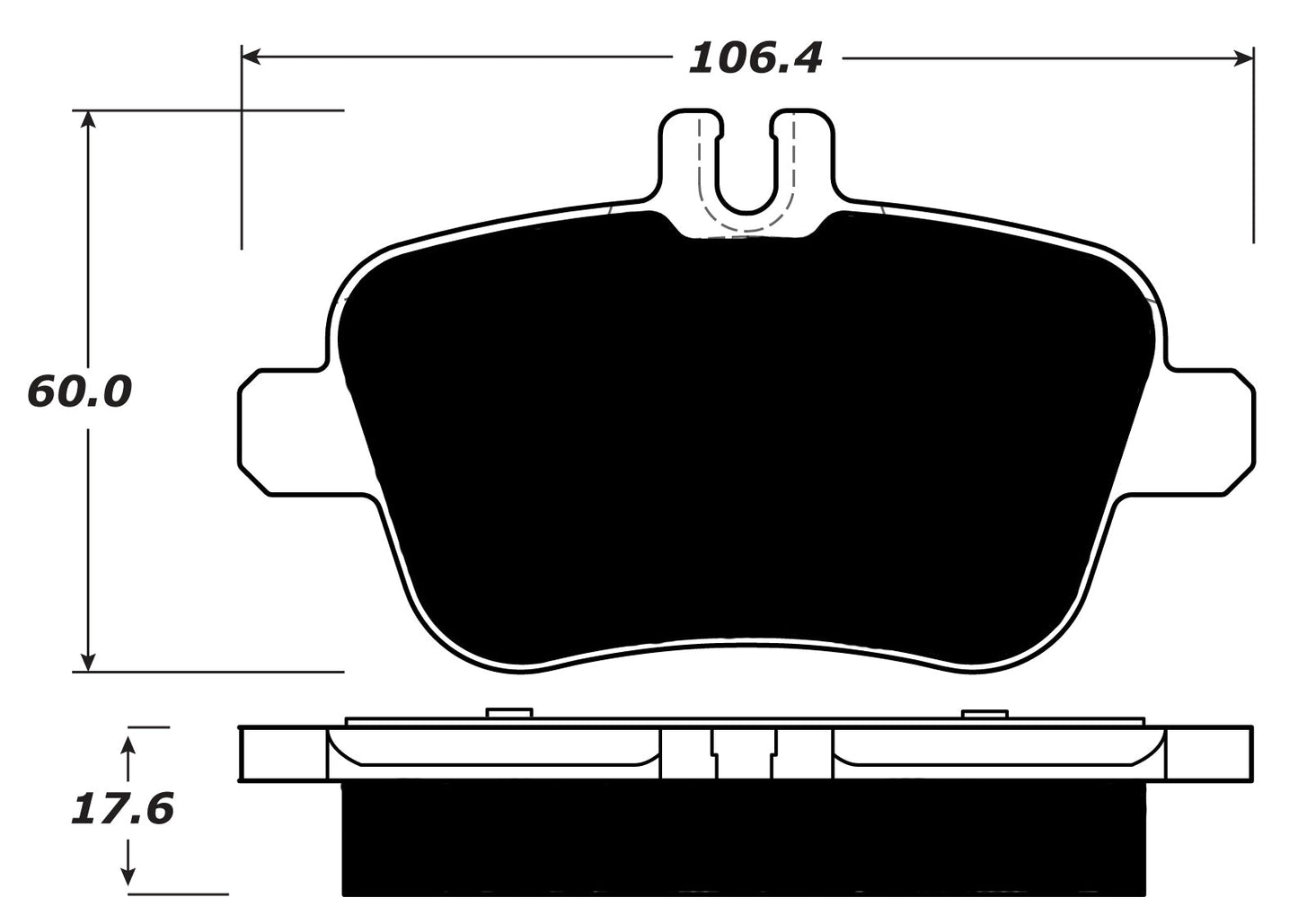 Porterfield Brake Pads for 2012 MERCEDES-BENZ SLK250