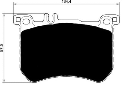 Porterfield Brake Pads for 2016 MERCEDES-BENZ SL550 Black Edition
