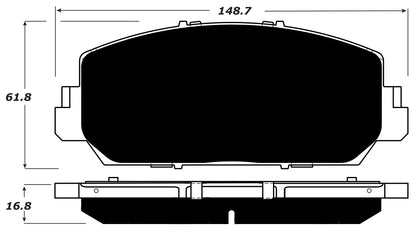 Porterfield Brake Pads for 2017 HONDA ACCORD Touring