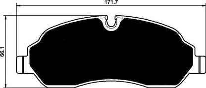 Porterfield Brake Pads for 2017 FORD TRANSIT
