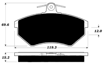 Porterfield Brake Pads for 1998 VOLKSWAGEN GOLF USA Model R/Disc