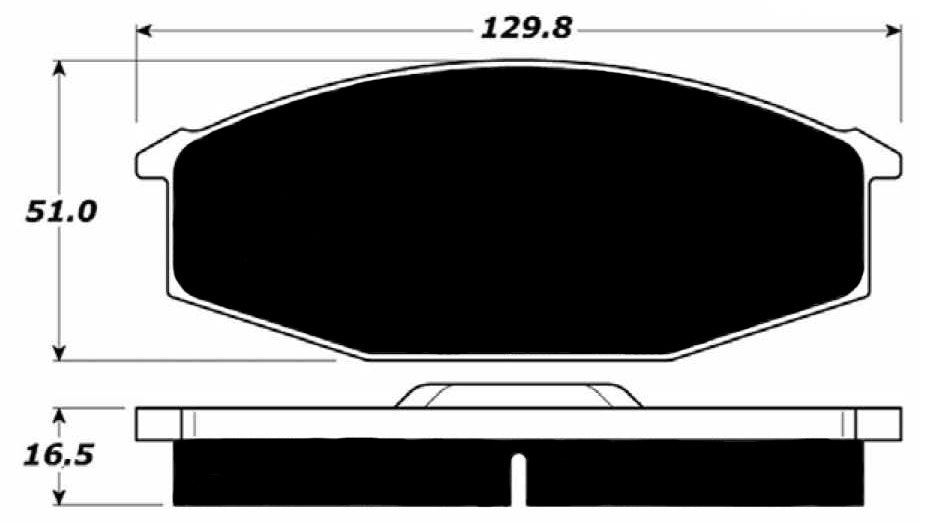 Porterfield Brake Pads for 1982 NISSAN 280ZX