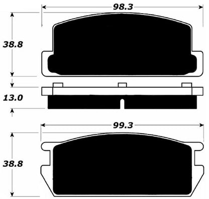 Porterfield Brake Pads for 1985 MAZDA RX 7 GSL
