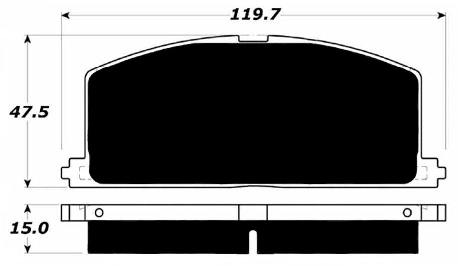 Porterfield Brake Pads for 1990 TOYOTA COROLLA Sedan All-Trac
