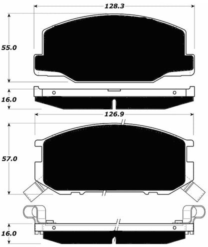 Porterfield Brake Pads for 1983 TOYOTA SUPRA