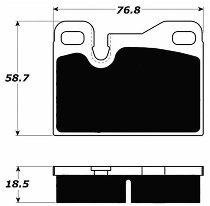 Porterfield Brake Pads for 1980 PORSCHE 924