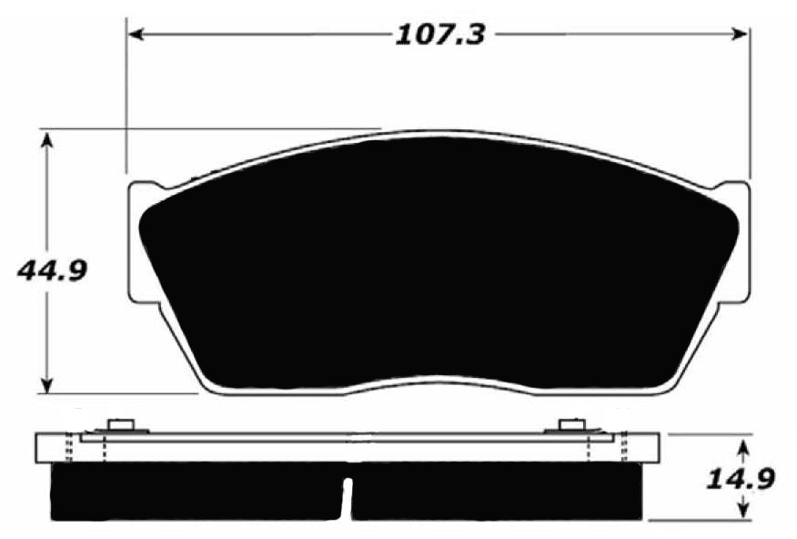 Porterfield Brake Pads for 1982 HONDA CIVIC 1300 A/T