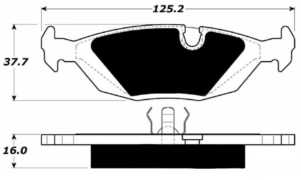 Porterfield Brake Pads for 1984 BMW 533i