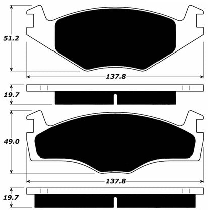 Porterfield Brake Pads for 1985 VOLKSWAGEN JETTA