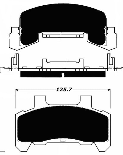Porterfield Brake Pads for 1983 CHEVROLET CAVALIER