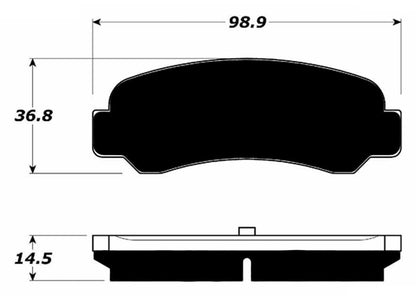 Porterfield Brake Pads for 1986 TOYOTA COROLLA Coupe GTS