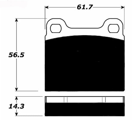 PMB-C Ceramic Pads for Early Porsche 911/912 Front M-Calipers (1964-1976)