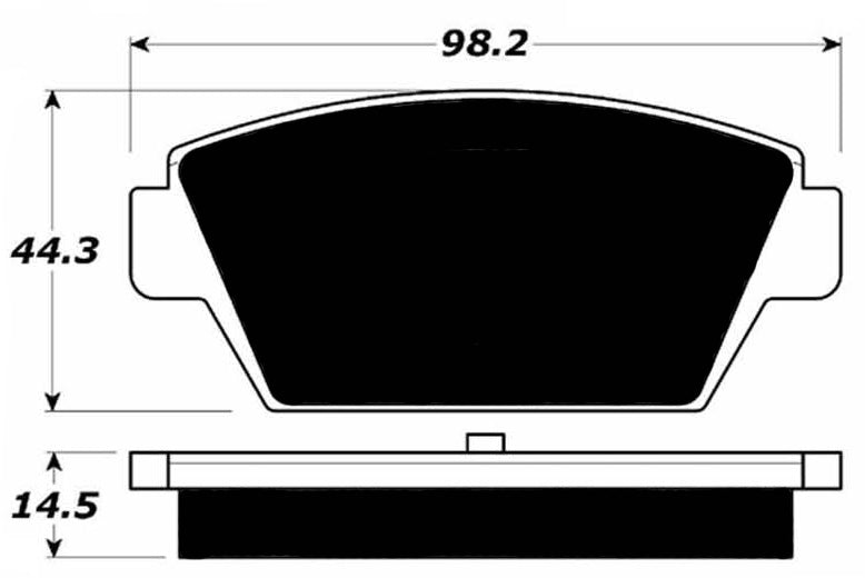 Porterfield Brake Pads for 1992 EAGLE TALON TSi TURBO AWD