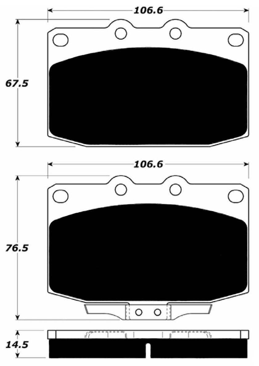 Porterfield Brake Pads for 1995 MAZDA RX 7