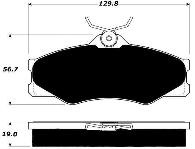 Porterfield Brake Pads for 1990 VOLKSWAGEN VANAGON