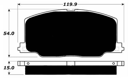 Porterfield Brake Pads for 1991 TOYOTA CAMRY 4 Cyl w/Rear Drums
