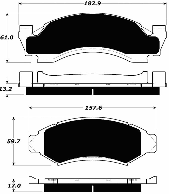 Porterfield Brake Pads for 1989 FORD F150 4WD
