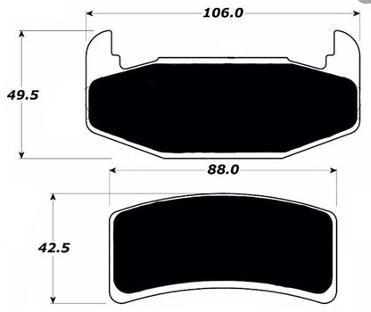 Porterfield Brake Pads for 1990 CHEVROLET LUMINA