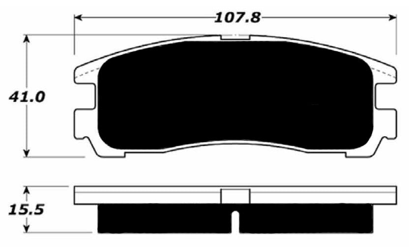 Porterfield Brake Pads for 1995 MITSUBISHI Eclipse