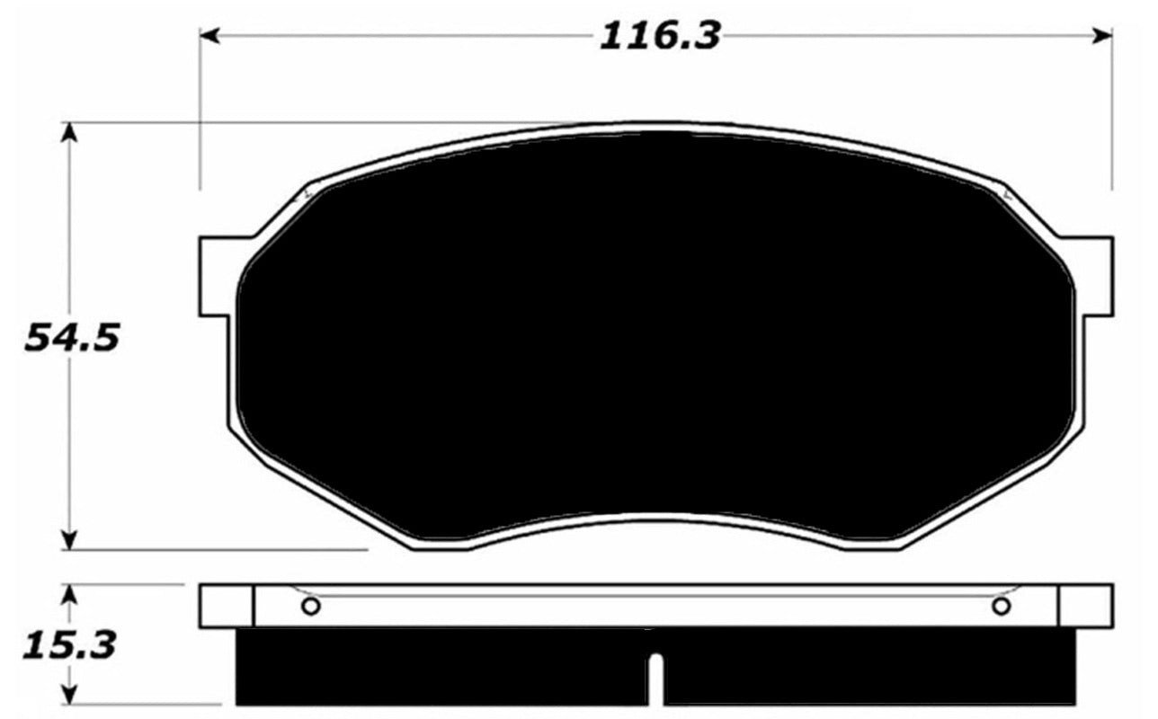 Porterfield Brake Pads for 1995 TOYOTA Pickup 2WD 1/2 Ton Caliper Cast F18Q