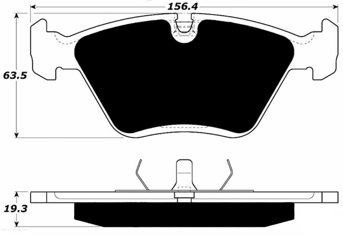 Porterfield Brake Pads for 1991 BMW 535i