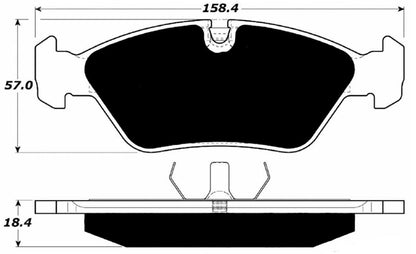 Porterfield Brake Pads for 1988 BMW 635CSI
