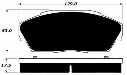Porterfield Brake Pads for 1992 HONDA CIVIC Sedan EX