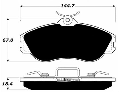 Porterfield Brake Pads for 1991 AUDI 90 Quattro w/DOHC Eng